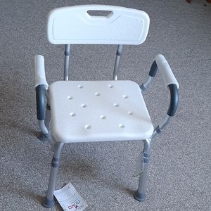 New NOVA Bath & Shower Seat with Arms and Backrest